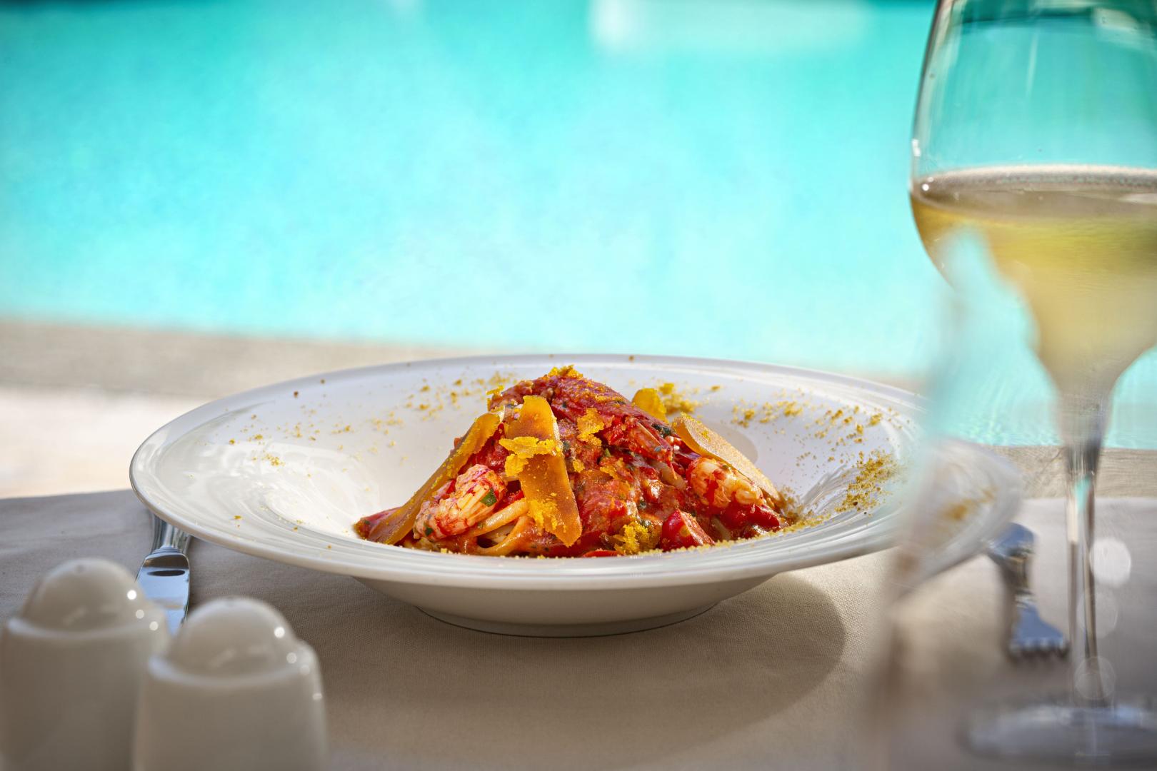 Restaurantterras buiten — Grand Hotel Cannigione