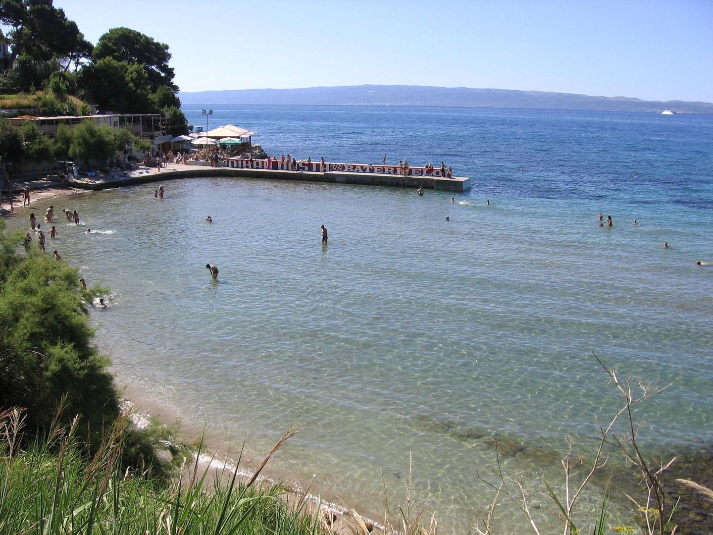 Privéstrand met parasols — Studio Apartments 4 You In Split