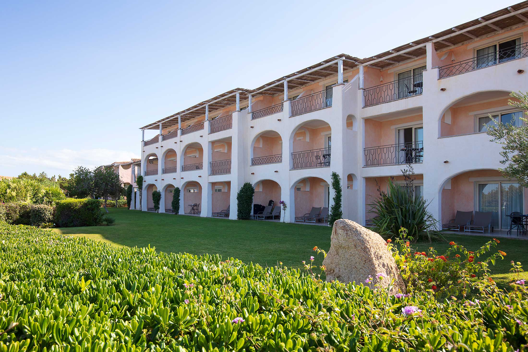 Binnenplaats — Grand Hotel in Porto Cervo