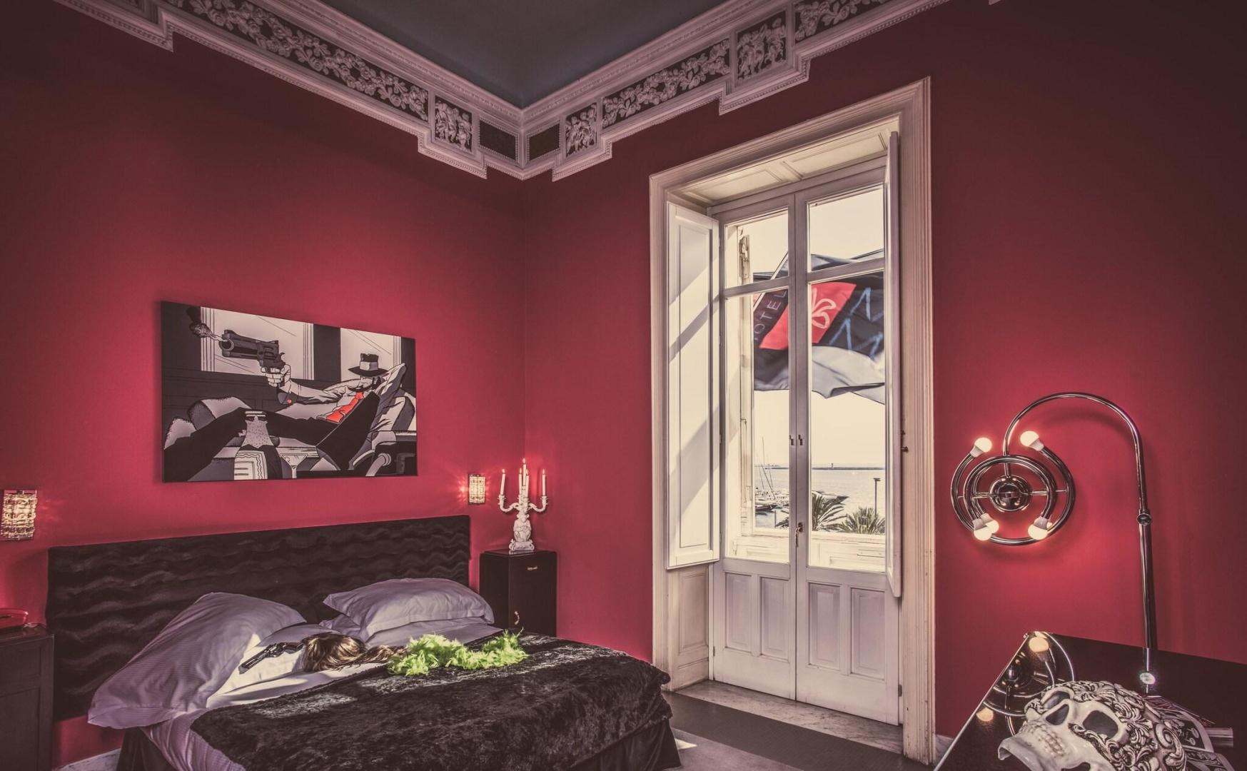 Kamer met tweepersoonsbed — Miramare Cagliari Hotel Museo