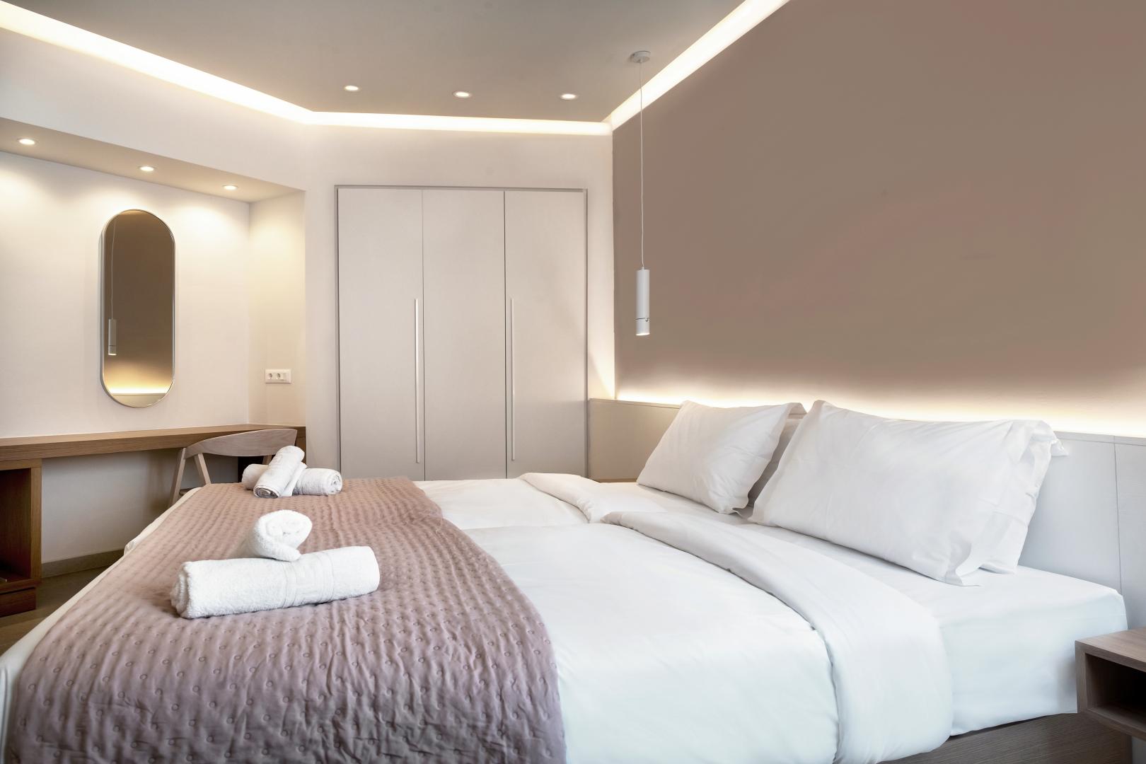 Kamer met tweepersoonsbed — Papadakis Apartments