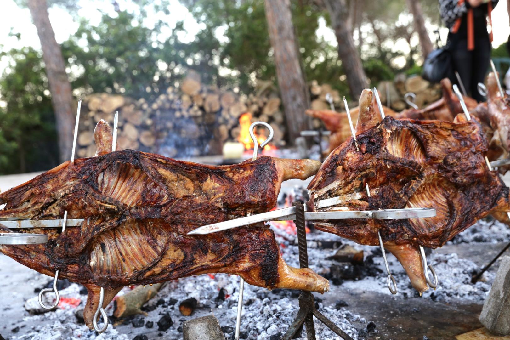 Buffet met diverse gerechten — Hotel Punta Negra