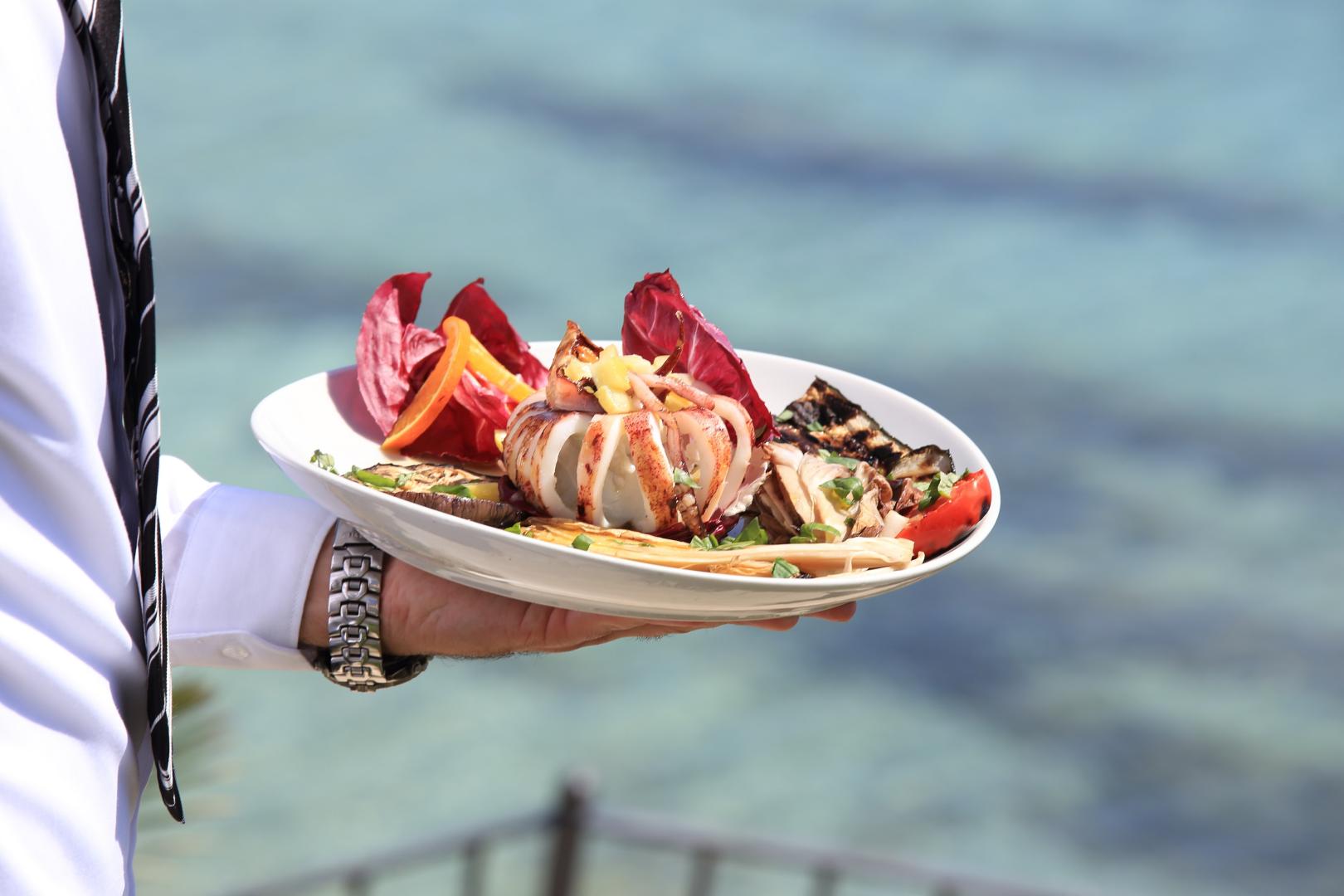 Close-up van gerecht — Hotel Punta Negra