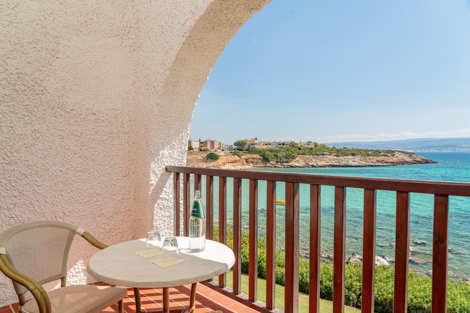 Zeezicht vanaf het balkon — Hotel Punta Negra