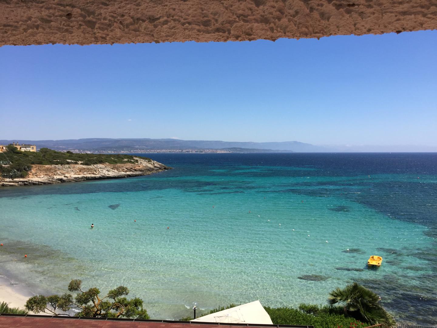 Zeezicht vanaf het balkon — Hotel Punta Negra