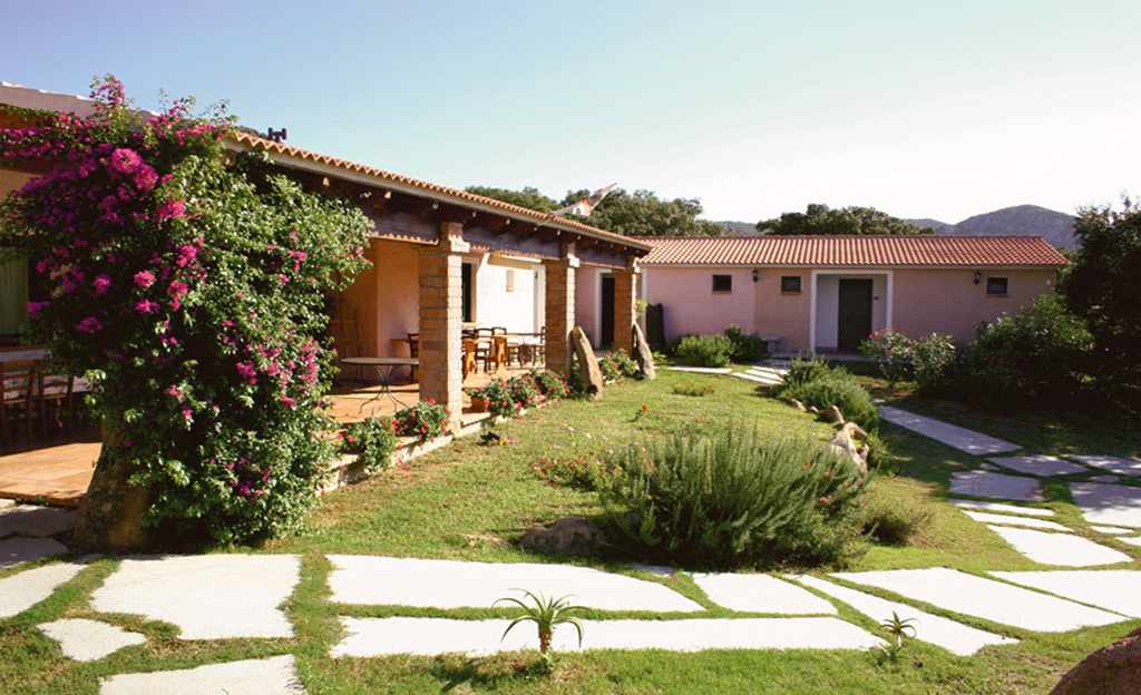 Tropische tuin met palmbomen — Borgo di Campagna