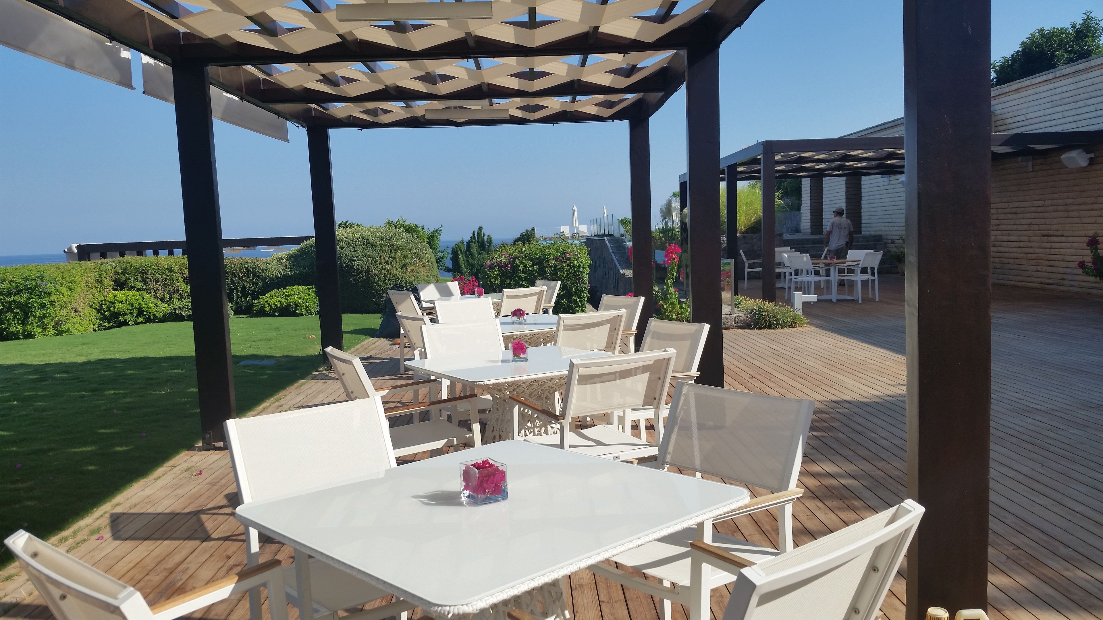 Restaurantterras buiten — PalmaLife Resort & Spa Bodrum Yalikavak