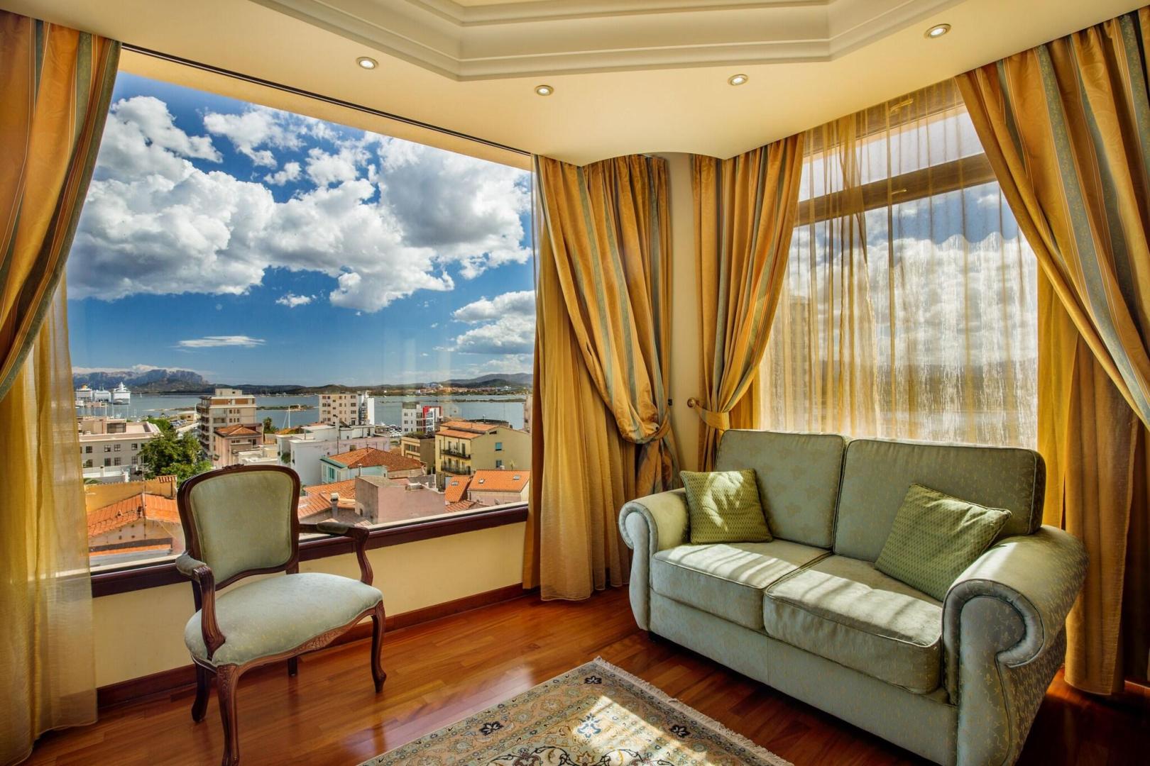 Zeezicht vanaf het balkon — Hotel Panorama