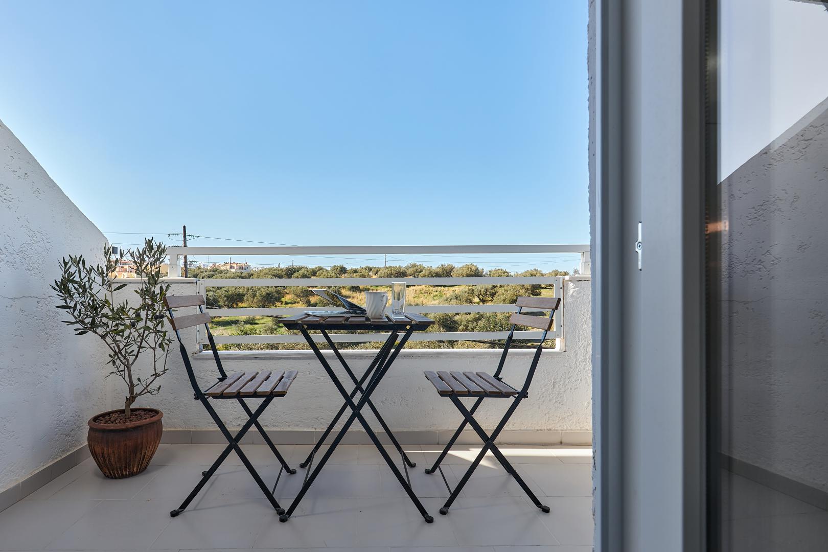 Zeezicht vanaf het balkon — Charm Hotel