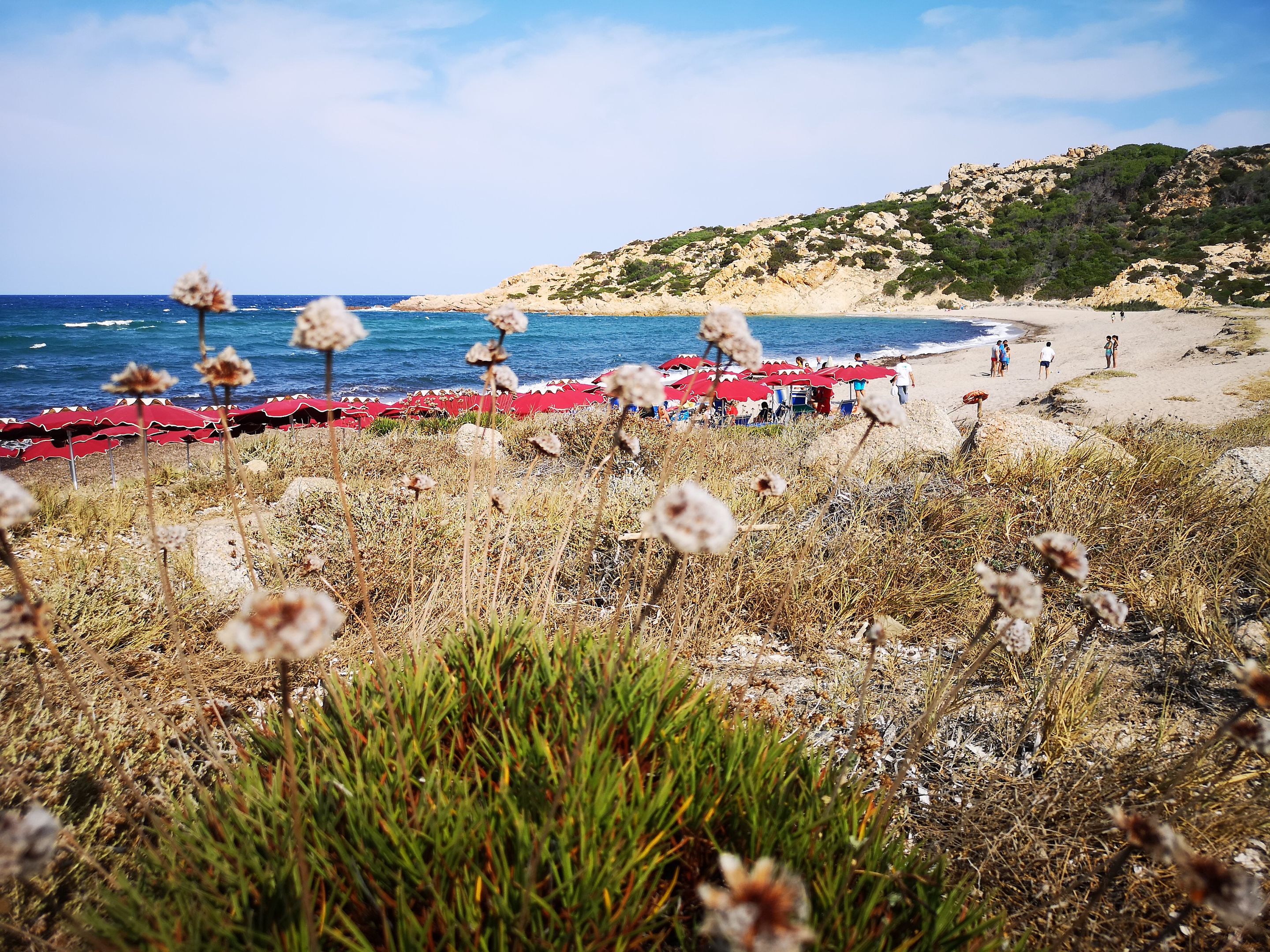 Privéstrand met parasols — Club Esse Gallura Beach Village