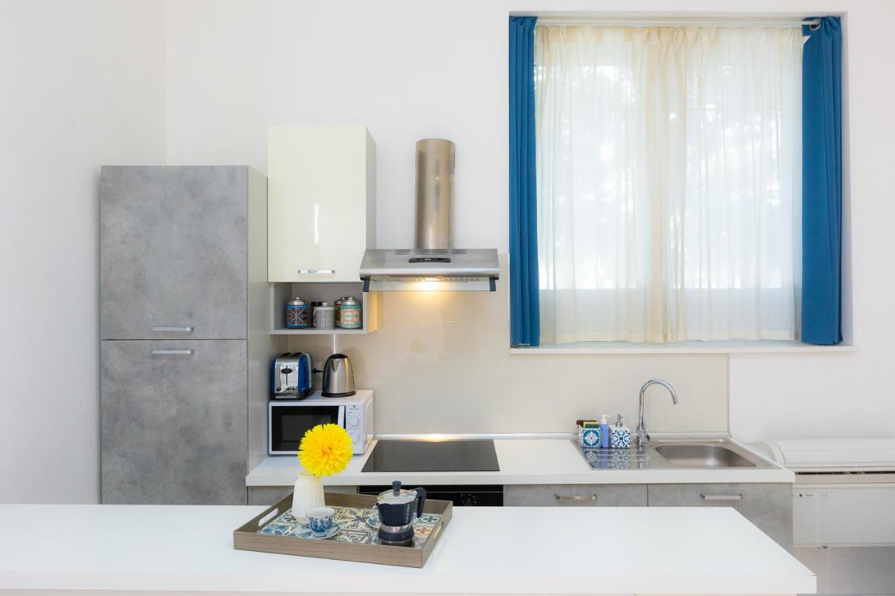 een keuken met een gootsteen en een aanrechtblad bij Residenza Santi ai Monti in Rome