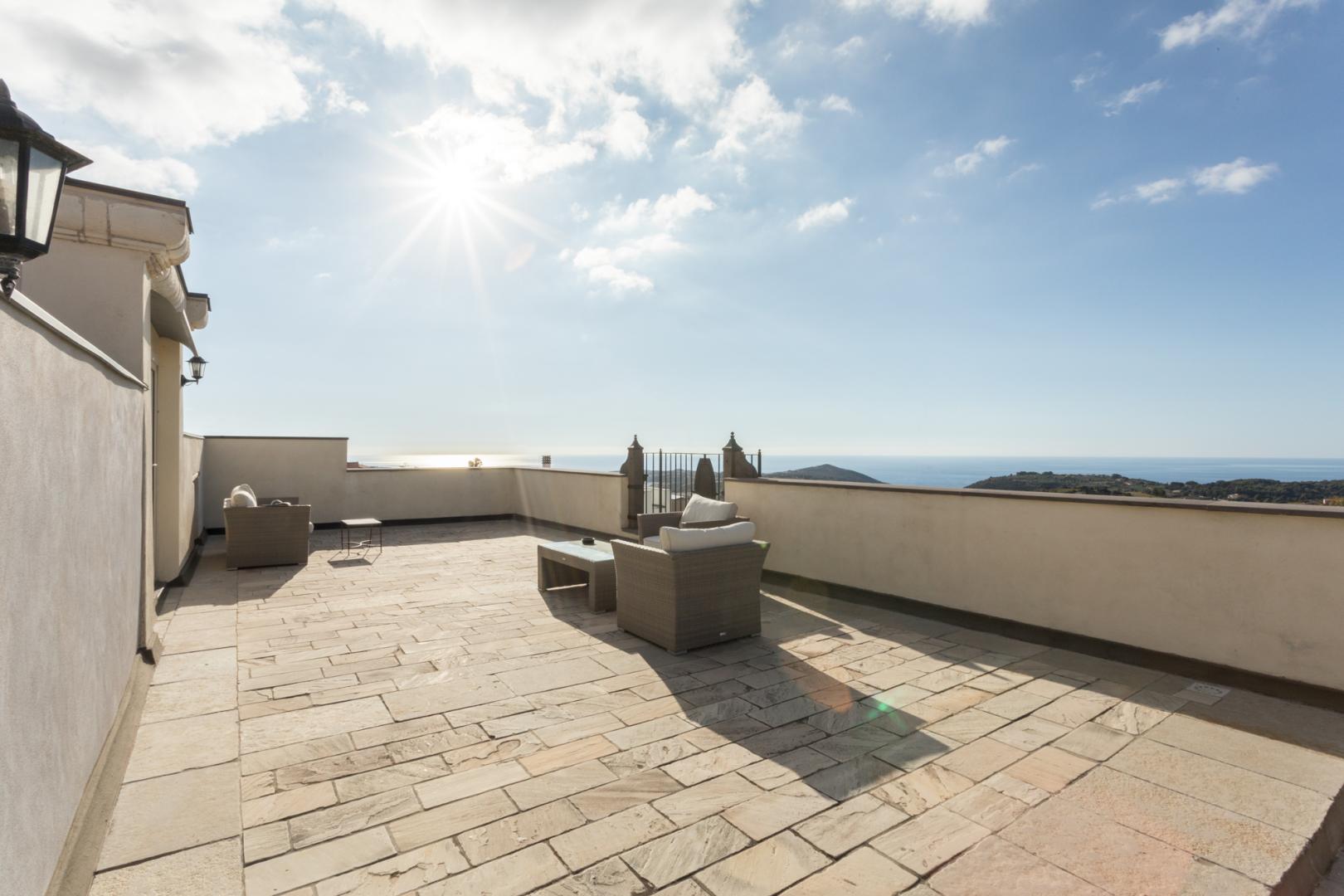 Zeezicht vanaf het balkon — Maison Tresnuraghes