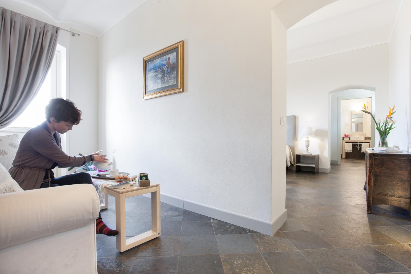 Lobby met receptie — Maison Tresnuraghes