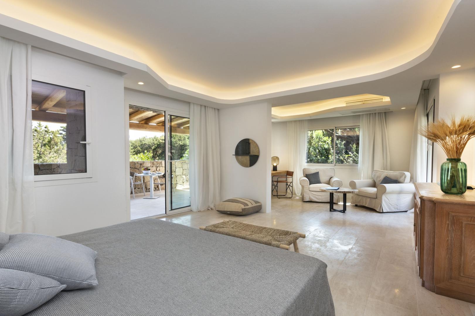 Relaxruimte met ligbedden — Grand Relais dei Nuraghi