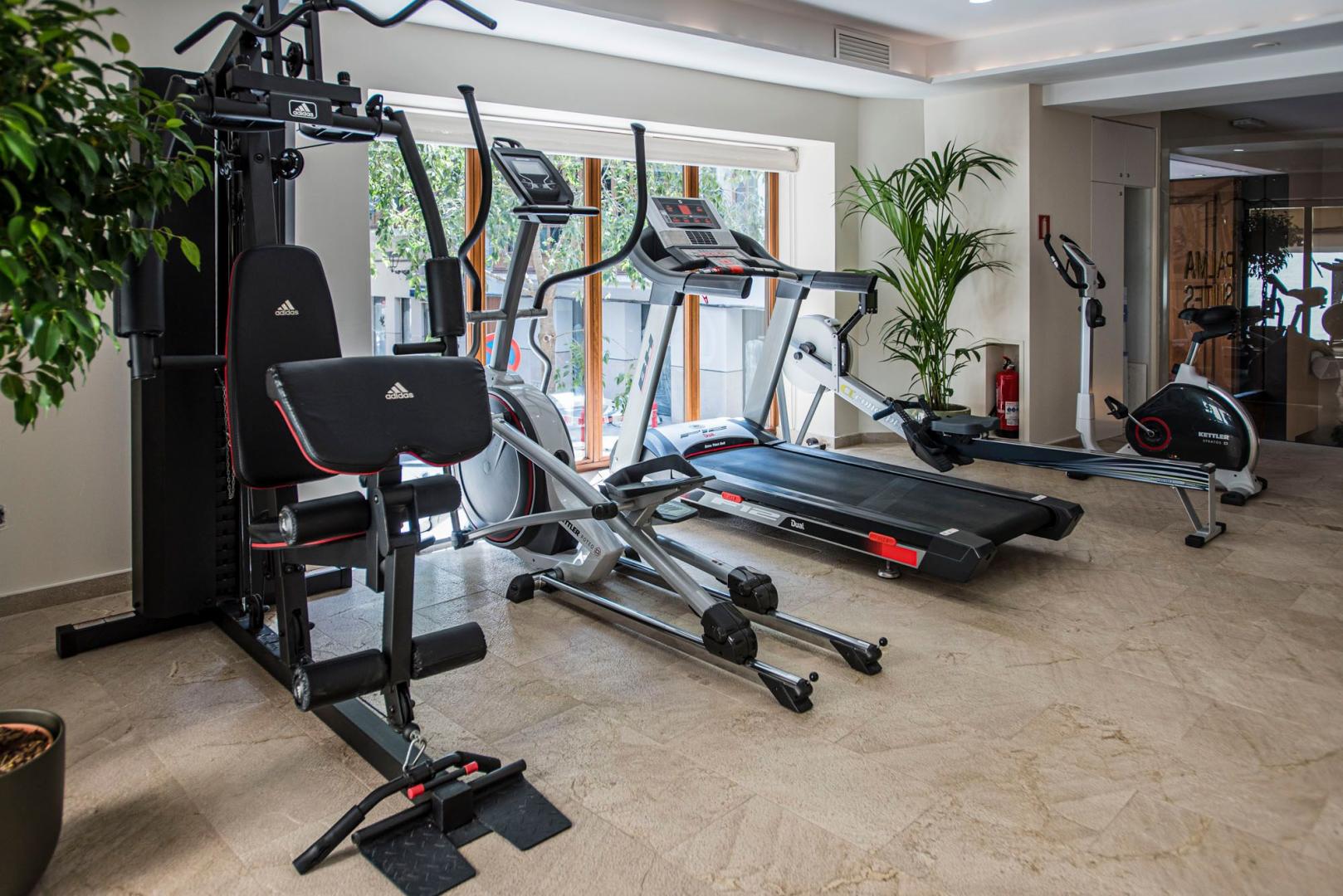 Fitnessruimte met cardio-apparaten — Palma Suites