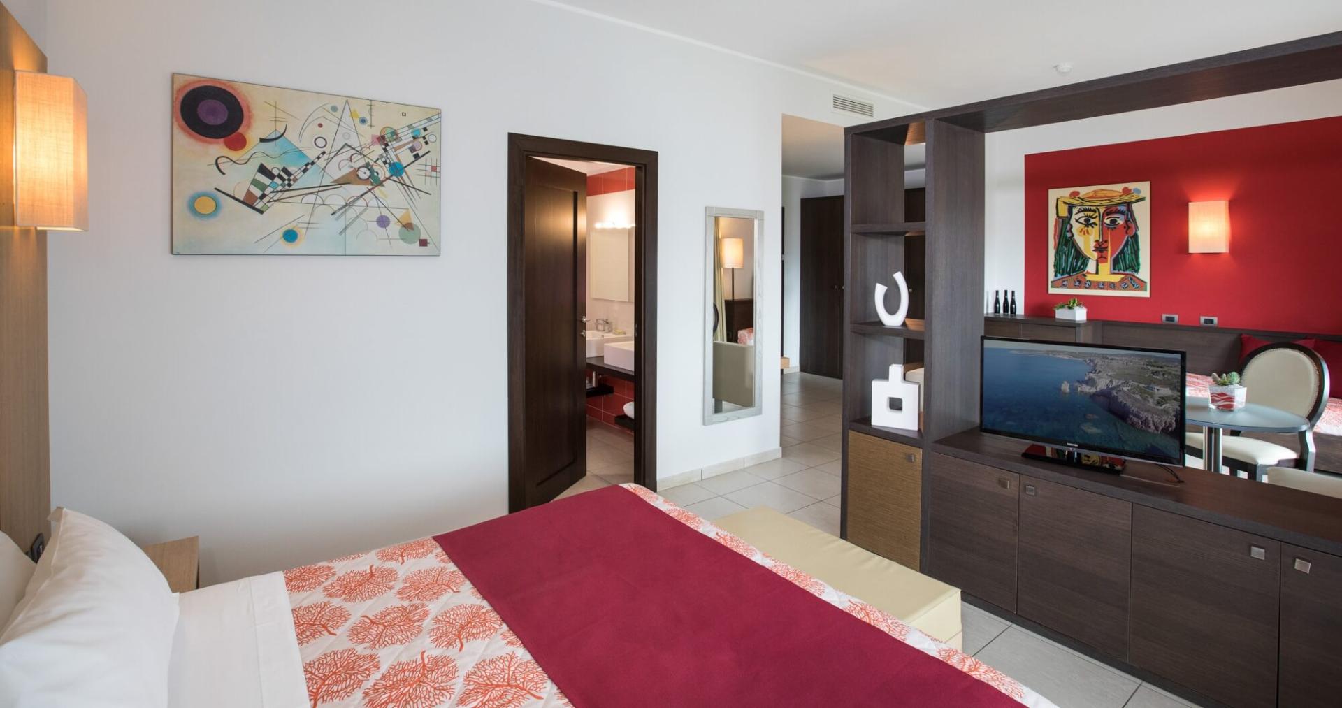 Suite met zithoek — Lu Hotel