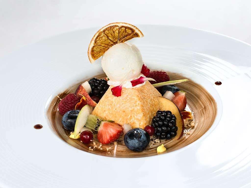Close-up van gerecht — Grand Hotel Resort Ma&Ma