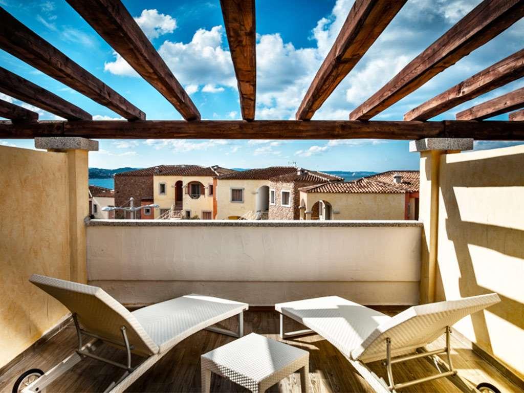 Zonsondergang vanaf het terras — Grand Hotel Resort Ma&Ma