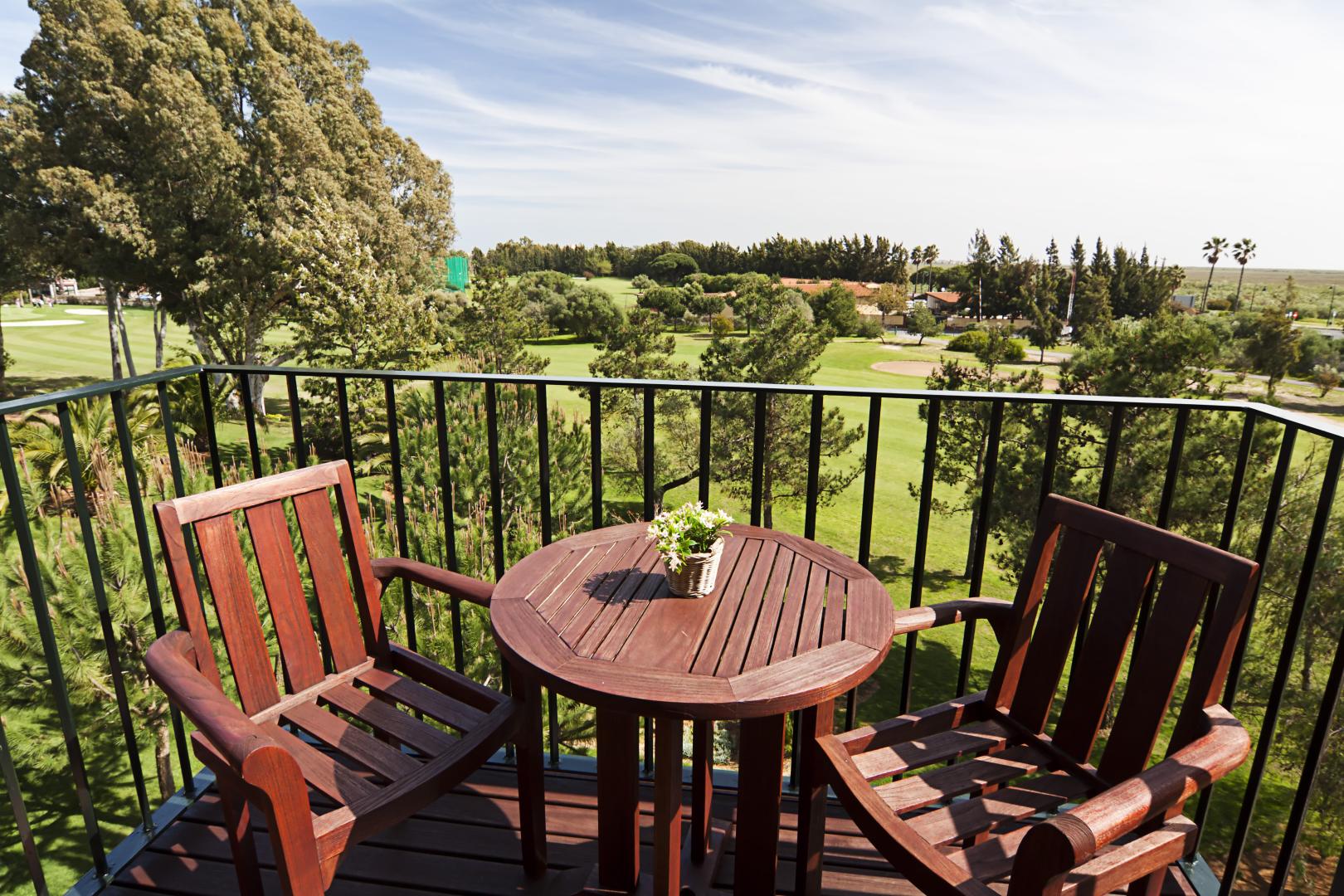 Zeezicht vanaf het balkon — Hotel Isla Canela Golf