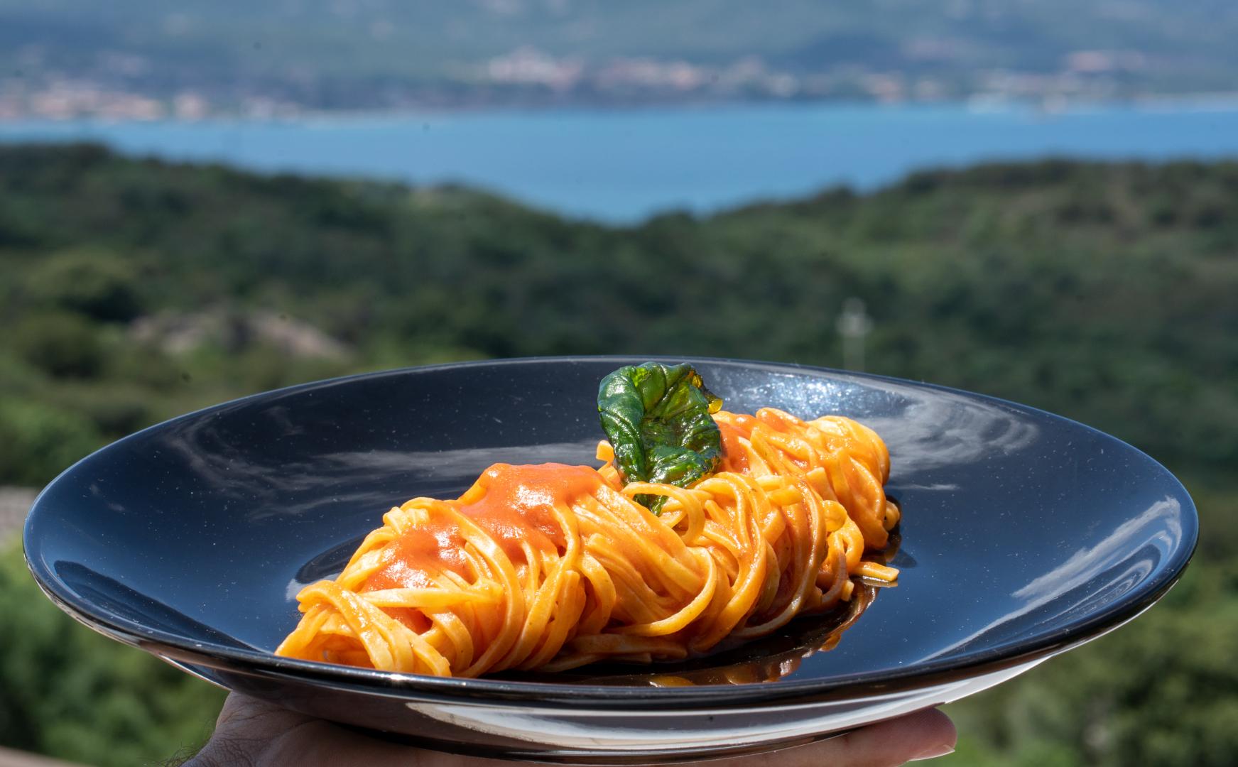 Restaurantterras buiten — Hotel Pedra Santa