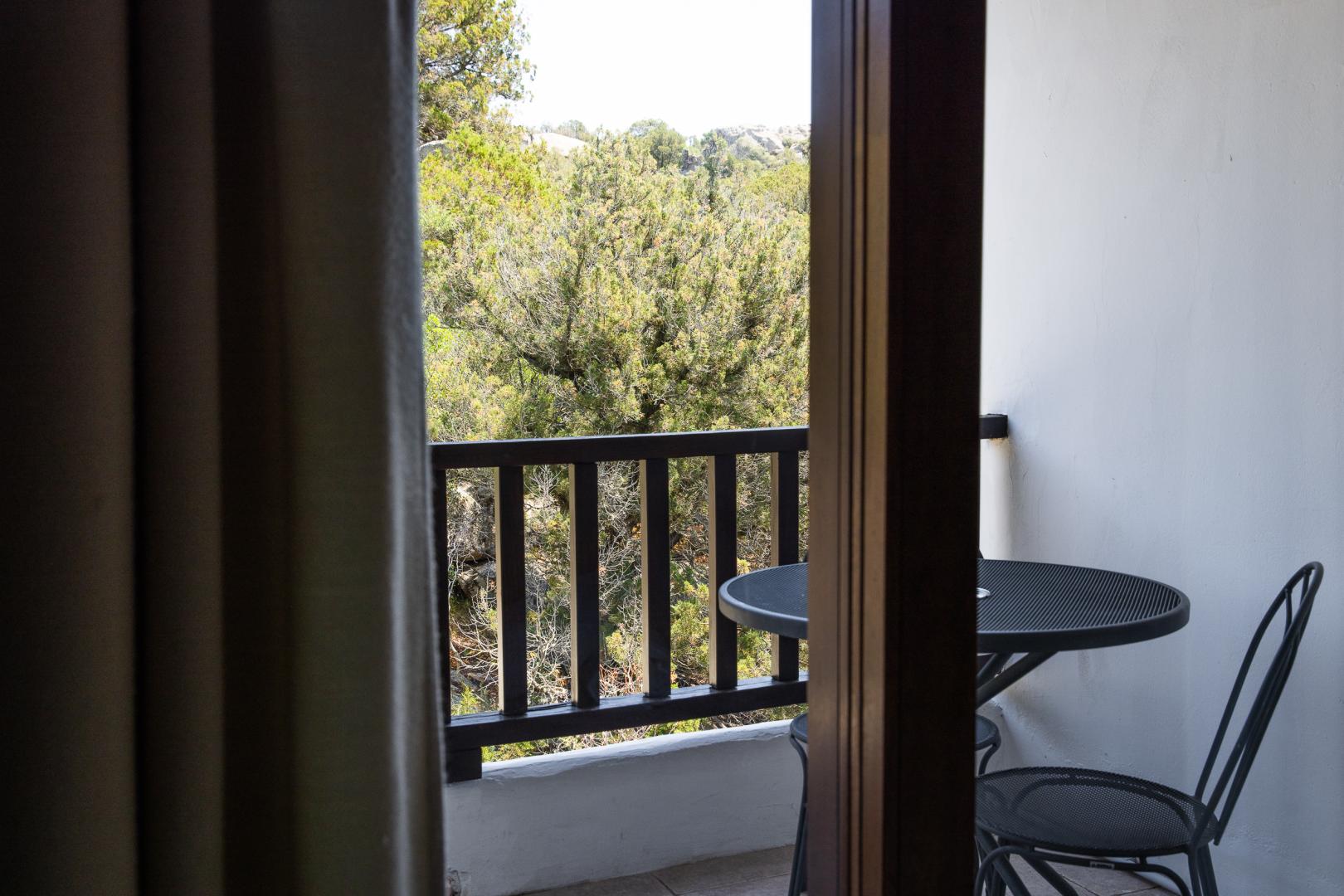 Zeezicht vanaf het balkon — Hotel Pedra Santa