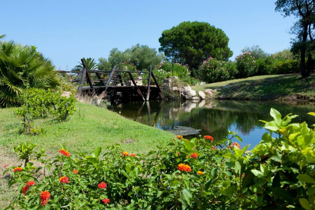 Tropische tuin met palmbomen — Bagaglino I Giardini di Porto Cervo