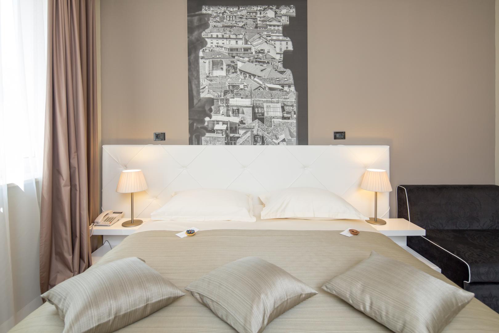 Kamer met tweepersoonsbed — Cornaro Hotel