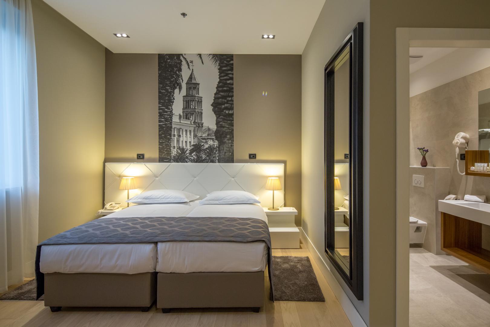 Kamer met tweepersoonsbed — Cornaro Hotel