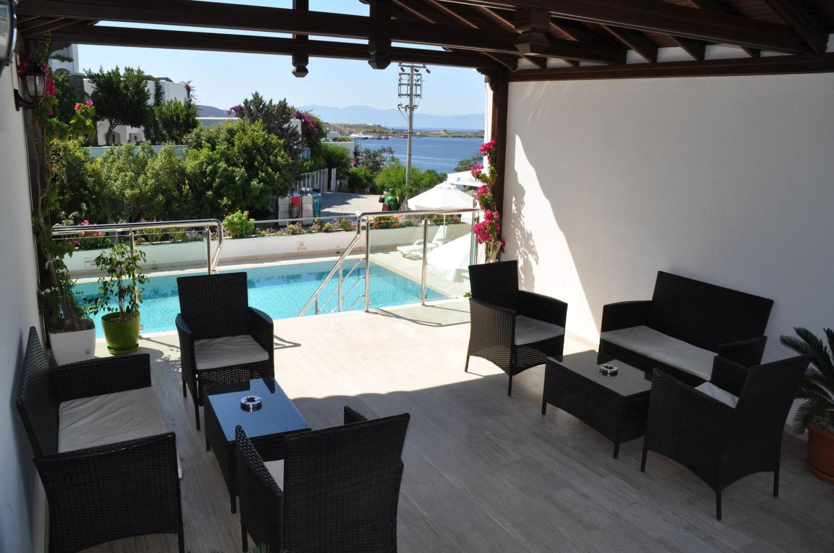 Zeezicht vanaf het balkon — Gün-Ay Otel