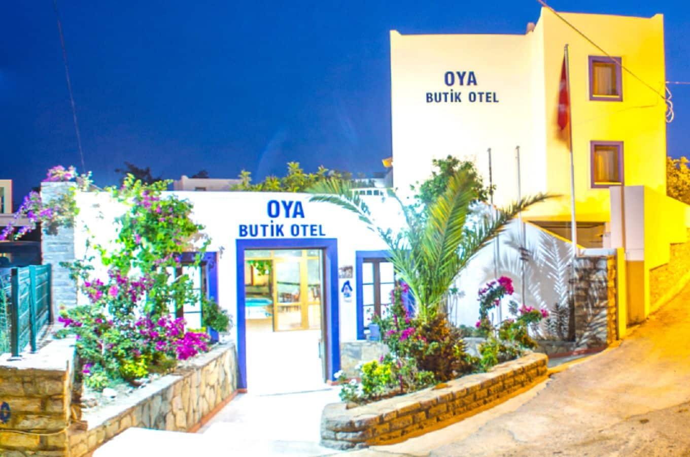 Mediterraans hotelgebouw — Oya Boutique Hotel & Suites