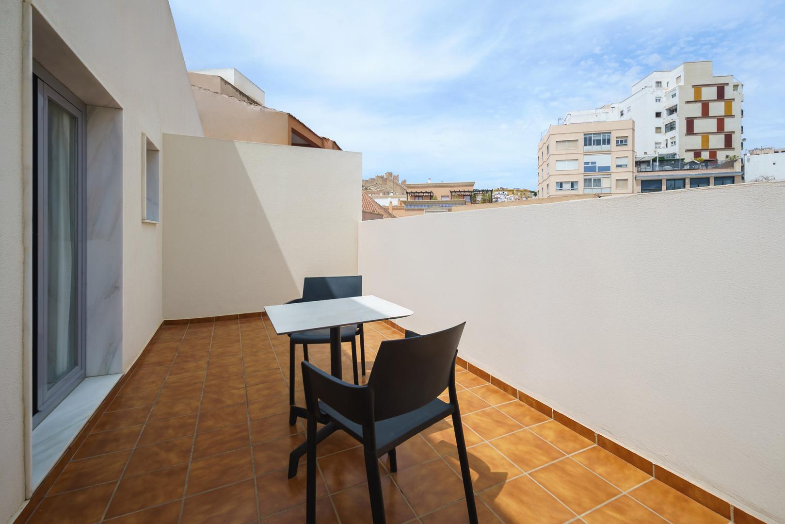 Zeezicht vanaf het balkon — Crisol Almería
