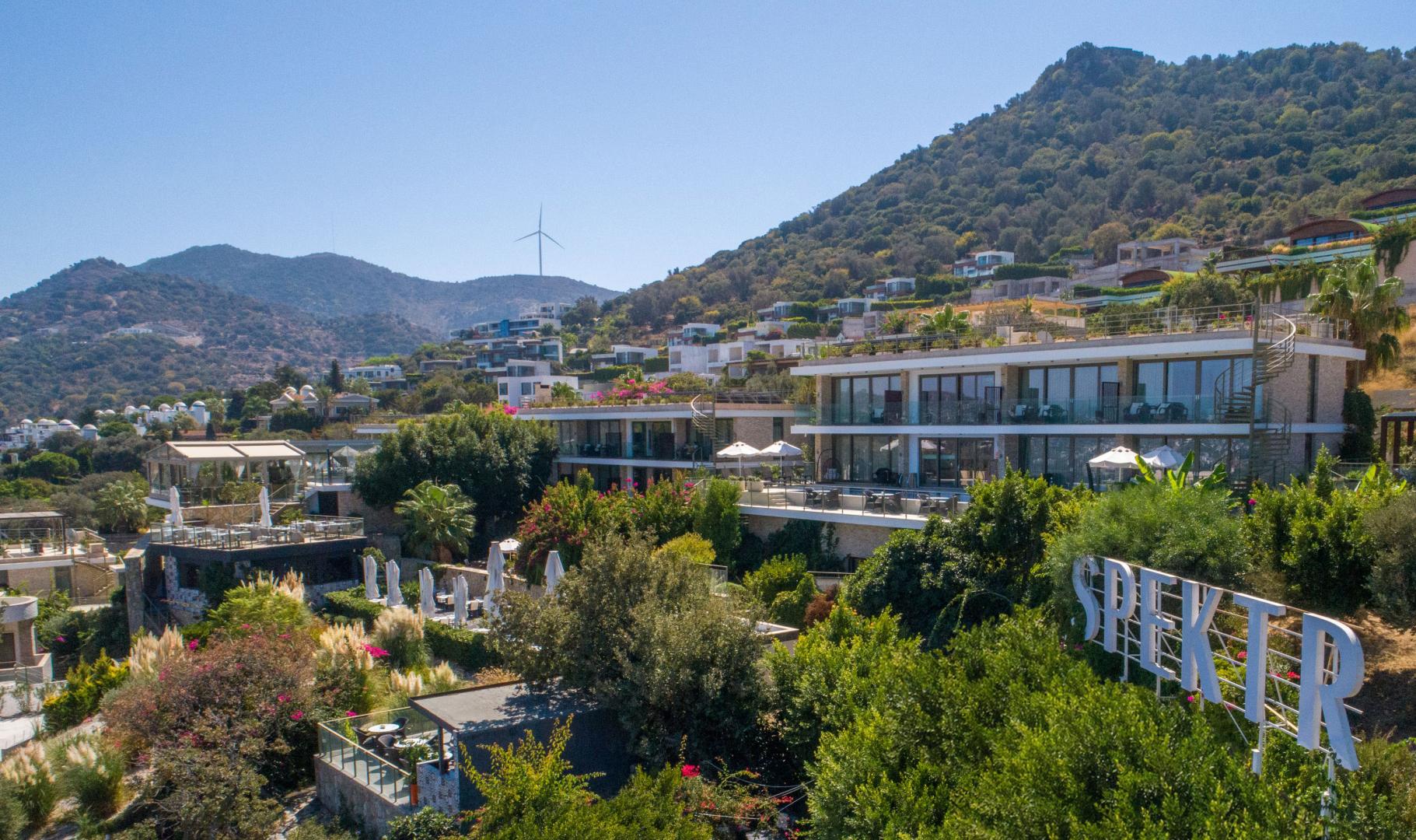 Panoramisch bergzicht — Spektr Hotel Bodrum