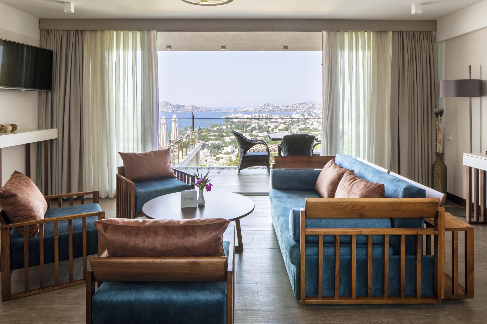 Kamer met twee aparte bedden — Spektr Hotel Bodrum