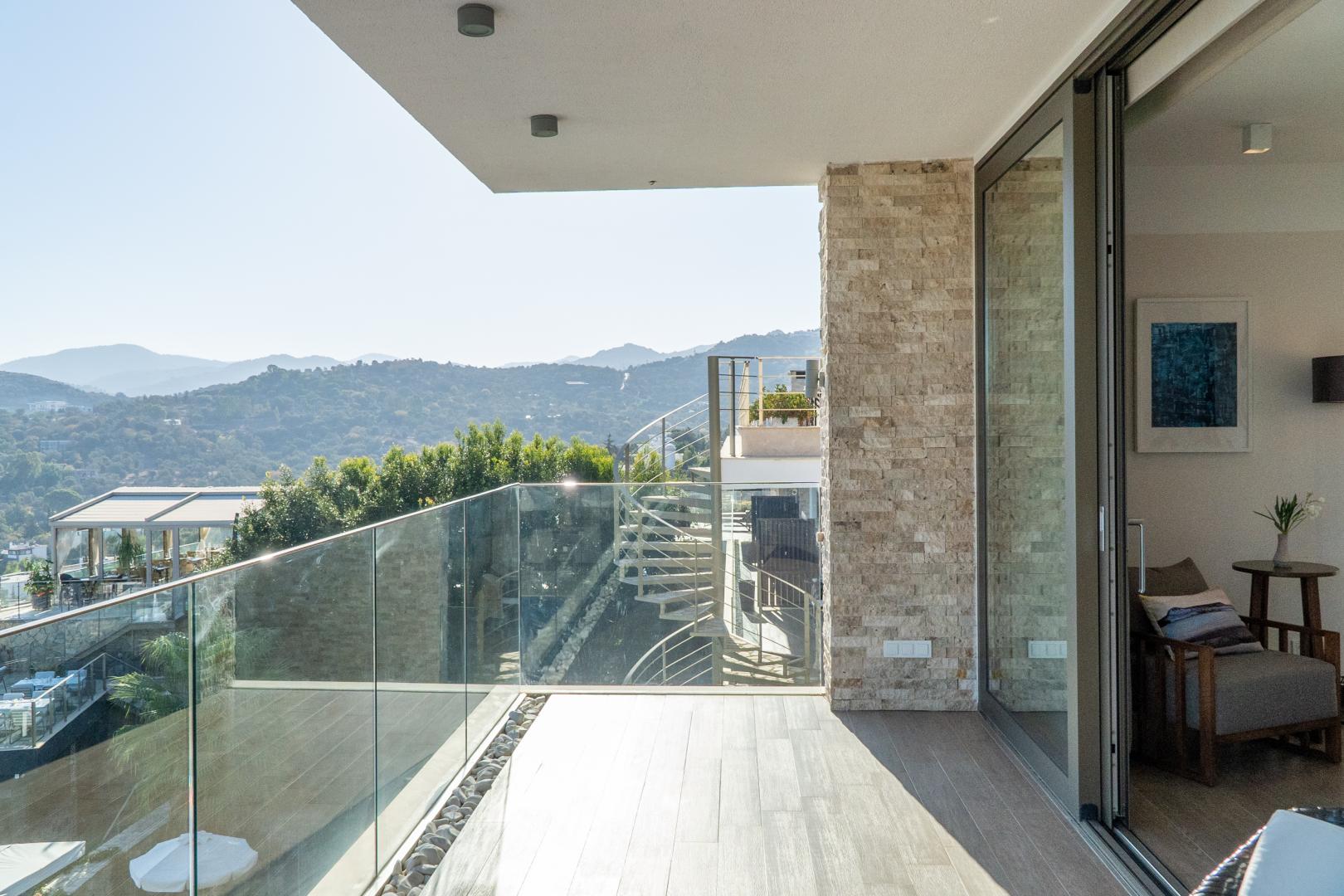 Zeezicht vanaf het balkon — Spektr Hotel Bodrum