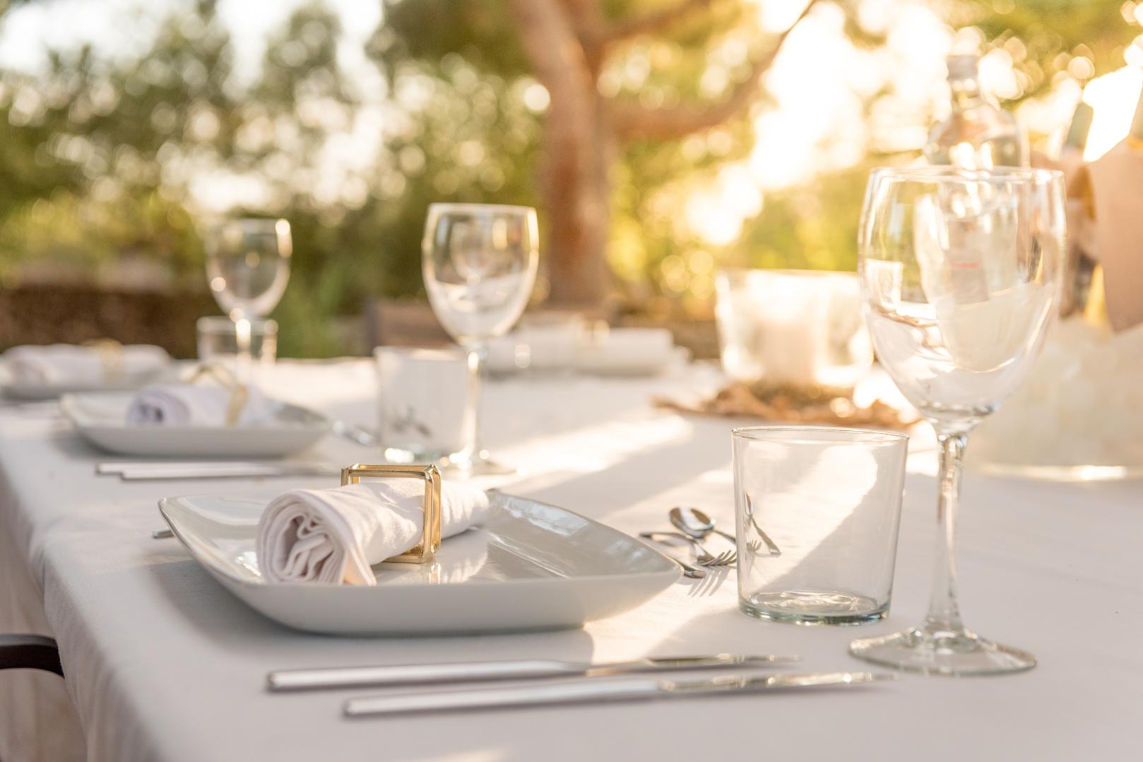 Fine-dining tafel — Cas Cabo Nou Agroturismo