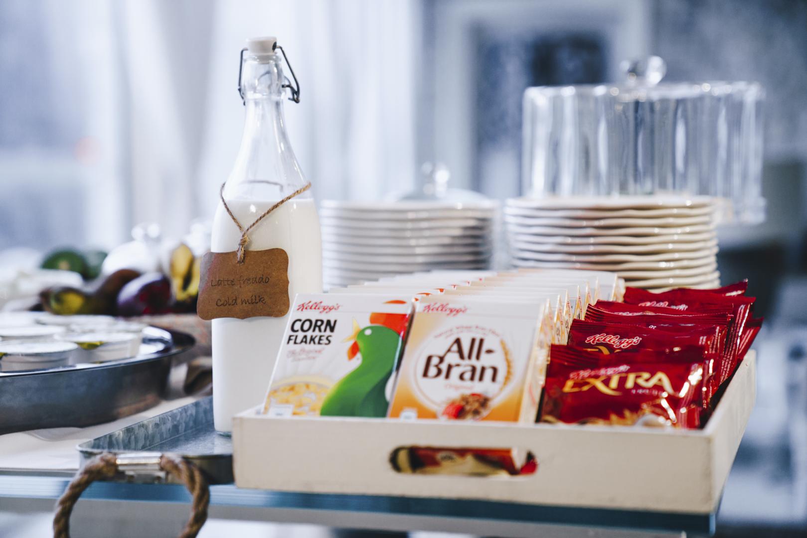 Bar met drankenselectie — Hotel Villa Fanny