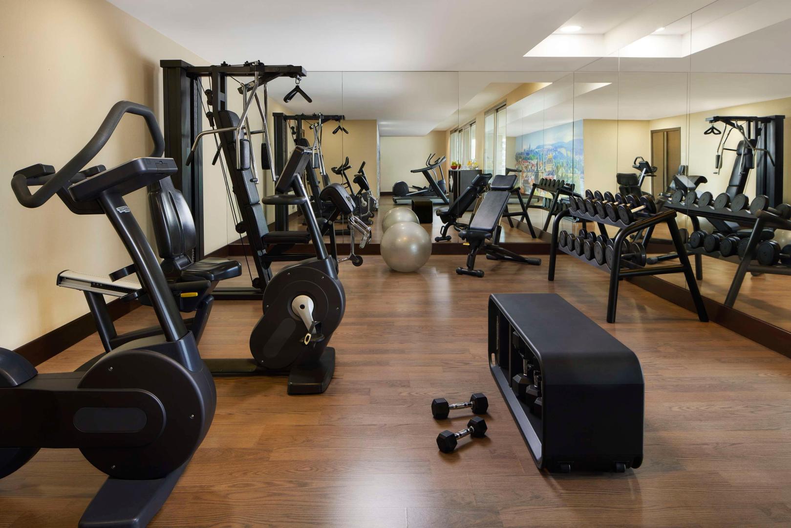 Fitnessruimte met cardio-apparaten — NH Alicante