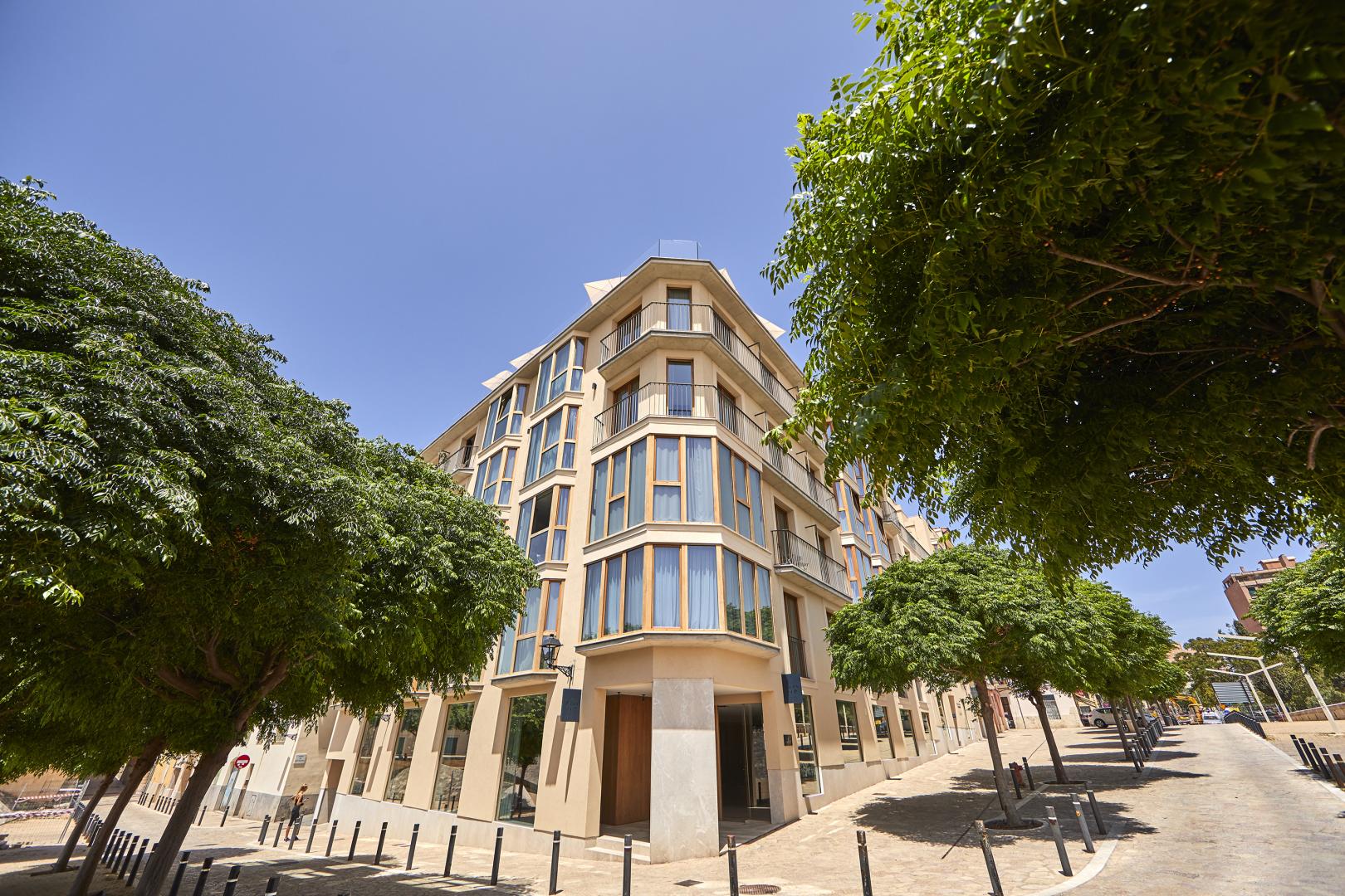 Mediterraans hotelgebouw — Hotel Es Princep