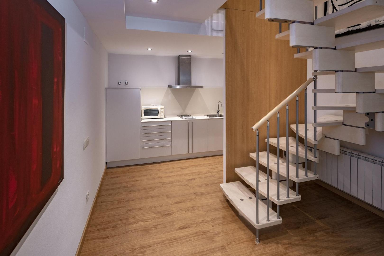 Badkamer met inloopdouche — Apartamentos Playa de Castelldefels