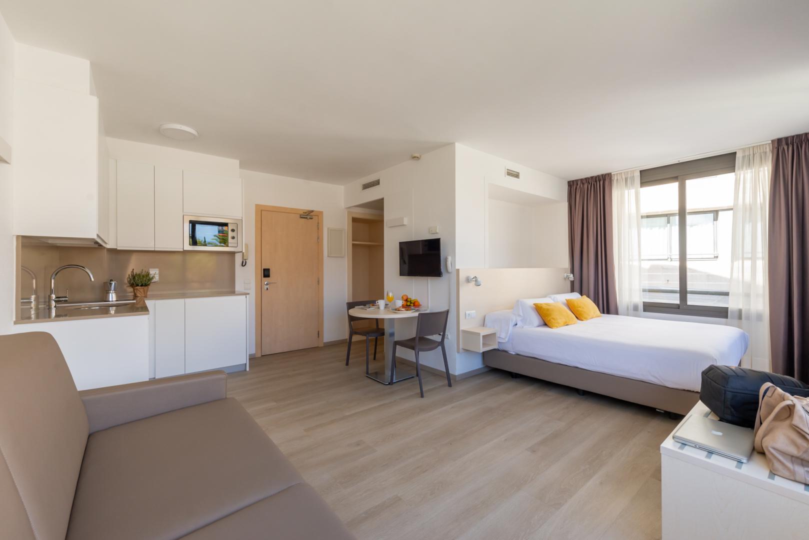 Suite met zithoek — Atenea Park Appartements