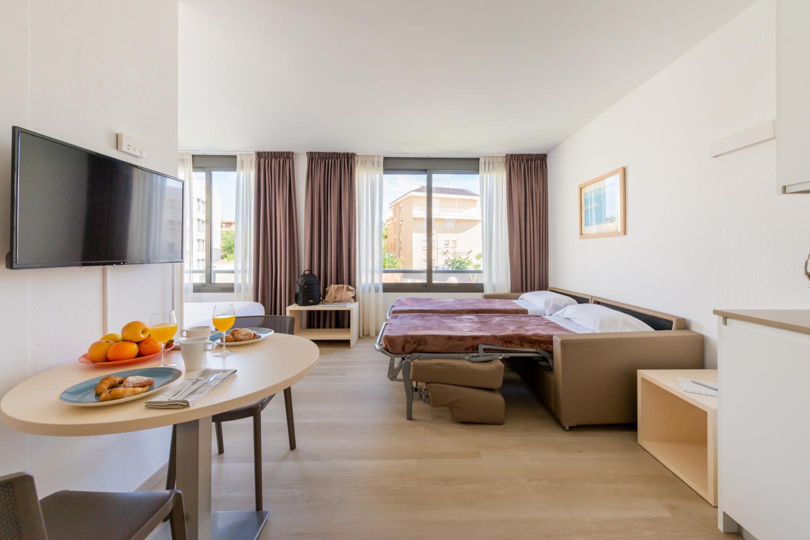 Suite met zithoek — Atenea Park Appartements