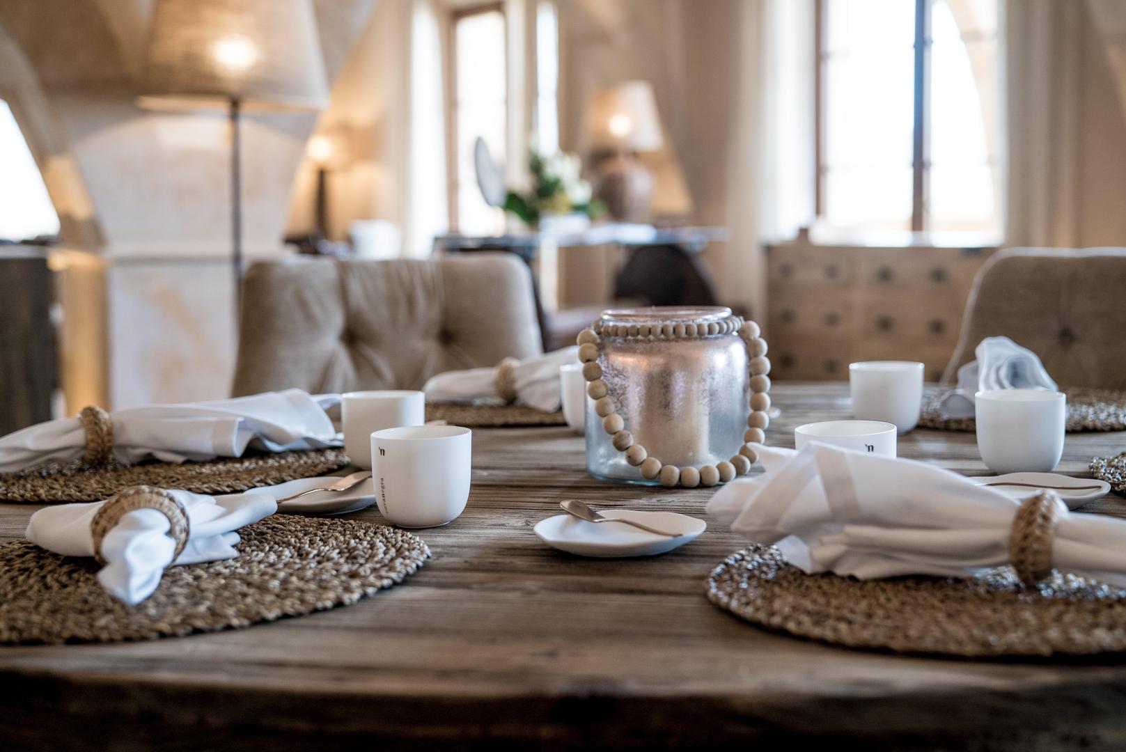 Fine-dining tafel — Hotel Creu de Tau Art & Spa