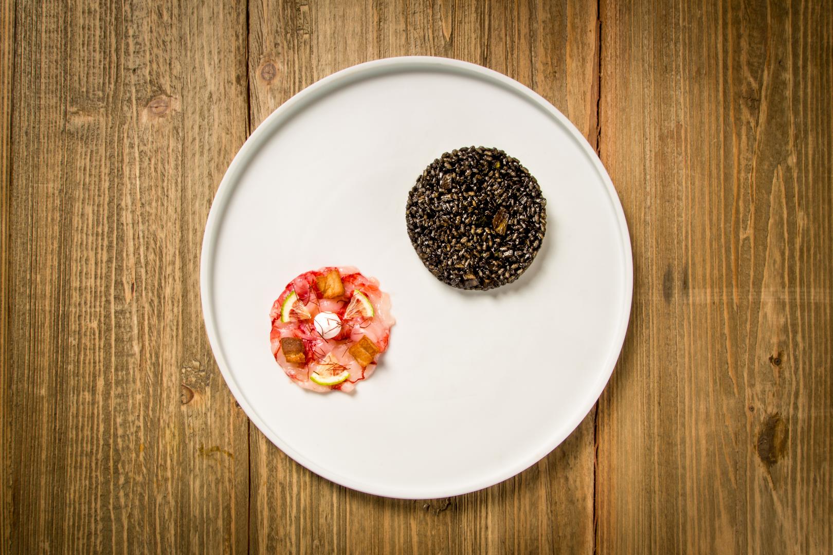 Close-up van gerecht — Hotel Creu de Tau Art & Spa