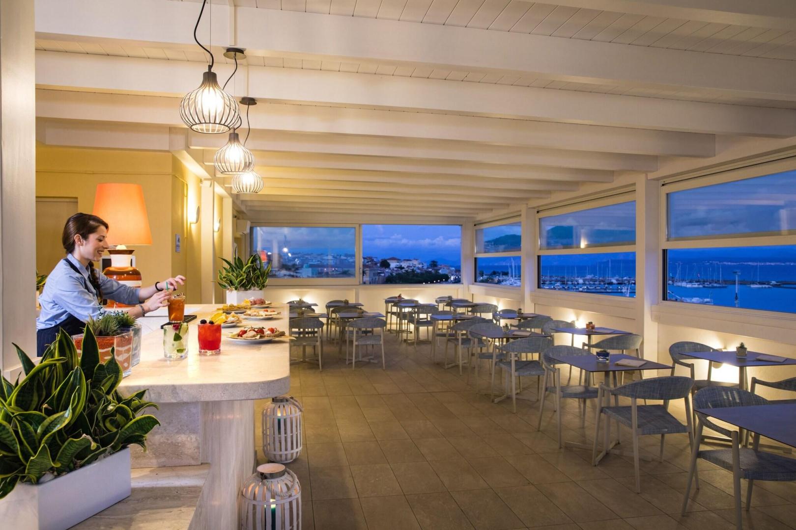 Restaurantterras buiten — Lu' Hotel Carloforte