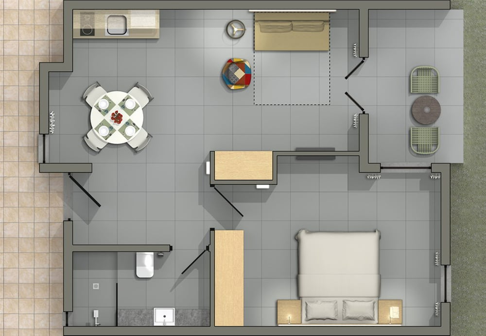Suite met zithoek — Sundance Apartments & Suites